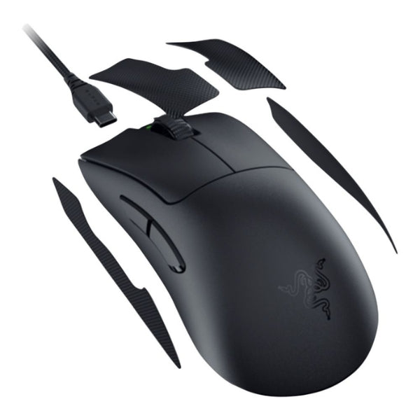 Mouse - Gaming - Razer - DeathAdder - V3 - Pro - Inalámbrico - HyperSpeed - RGB - 30000 - DPI - 5 - Botones - RZ01-04630100-R - Negro
