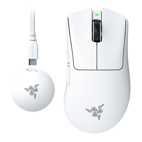 Mouse Gaming Razer DeathAdder V4 Pro Inalámbrico 45000 DPI - Blanco