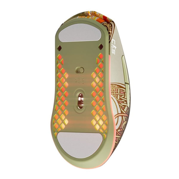 Mouse - Gaming - SteelSeries - Aerox - 3 - Wireless - CS2 - Dragon - Lore - Edition - Inalámbrico - Bluetooth - RGB - TrueMove - Air - 18000 - DPI - 6 - Botones - 62614 - Rojo