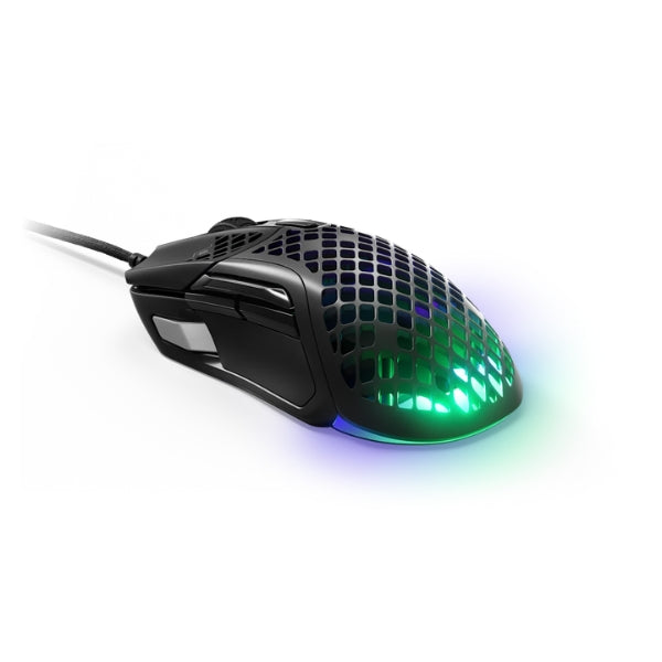 Mouse - Gaming - SteelSeries - Aerox - 5 - Wired - Cableado - RGB - TrueMove - Air - 18000 - DPI - 9 - Botones - PTFE - Honeycomb - 62401 - Negro