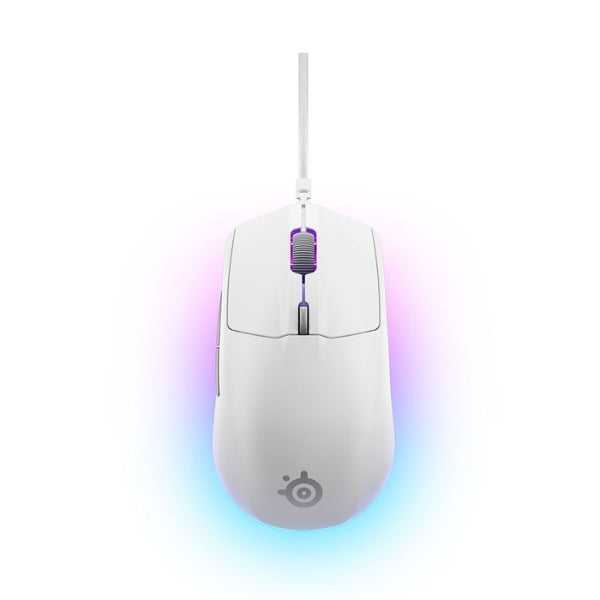 Mouse - Gaming - SteelSeries - Rival - 3 - Gen - 2 - Wired - Cableado - USB - RGB - TrueMove - Core - 8500 - DPI - 6 - Botones - 62703 - Blanco