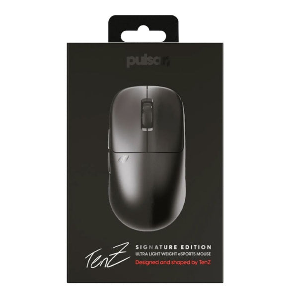 Mouse - Gaming - TenZ - Signature - Edition - Medium - Wireless - Negro - Inalámbrico - RF - USB - Óptico - XS-1 - 32000 - DPI - 8000Hz - 47g - PTZW21 - Negro