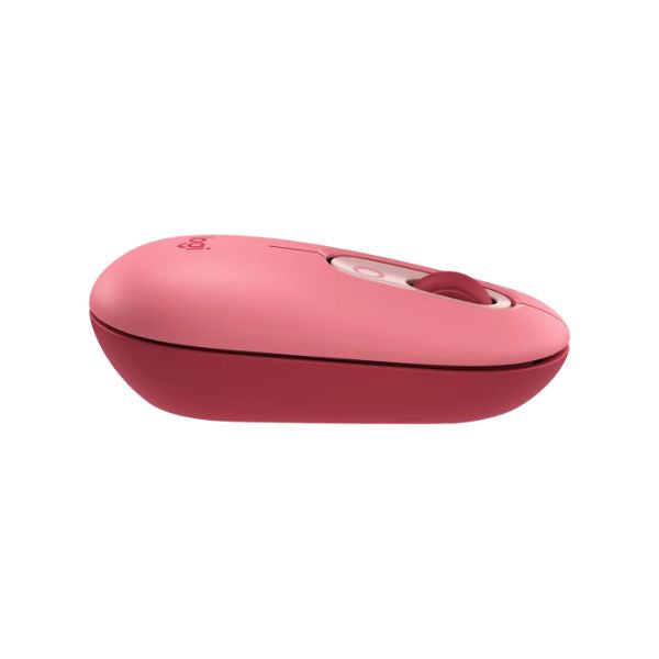 Mouse-Logitech-POP-inalambrico-rojo-lateral
