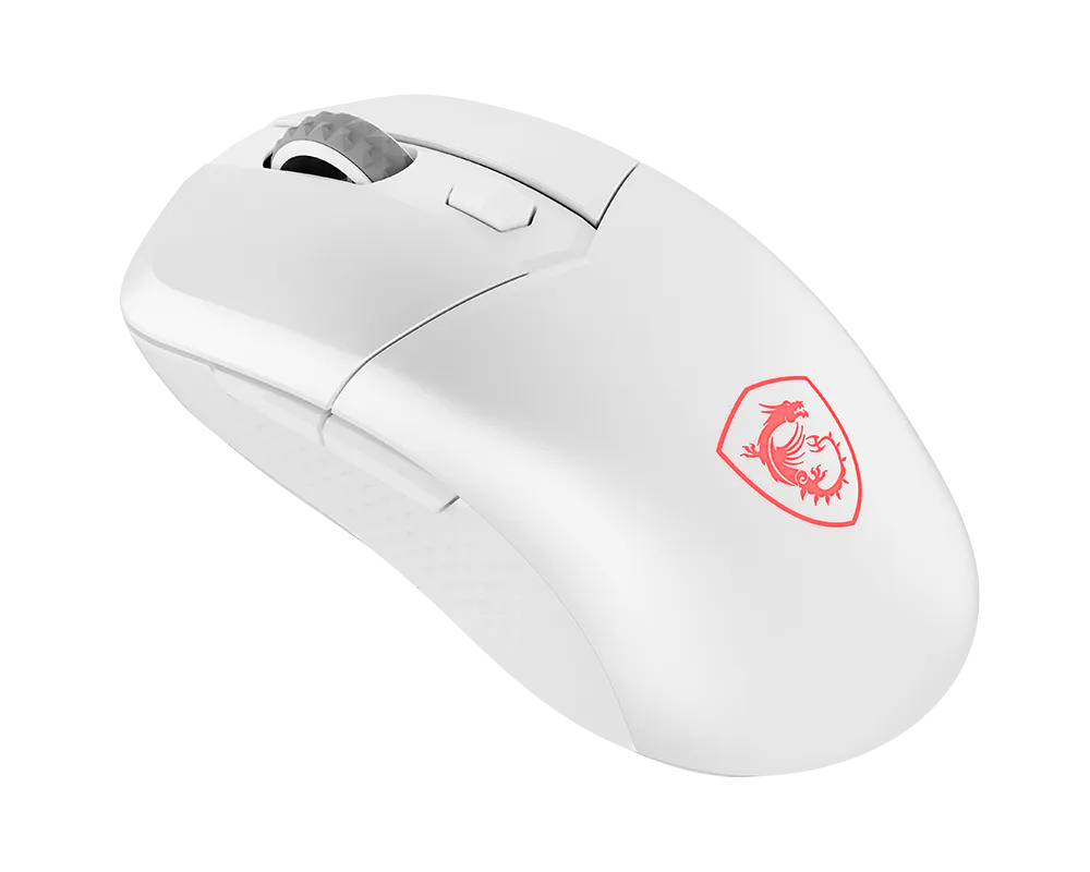 Mouse - MSI - Gaming - Versa - 300 - Wireless - 8000 - DPI - 6 - Botones - RGB - Bluetooth - 5.3 - USB - Blanco