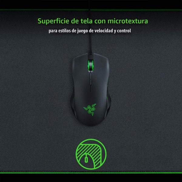 Mouse - Pad - Gaming - Razer - Goliathus - Extended - Chroma - 92x29cm - Tela - Antideslizante - RGB - Negro - RZ02-02500300-R3U1-textura
