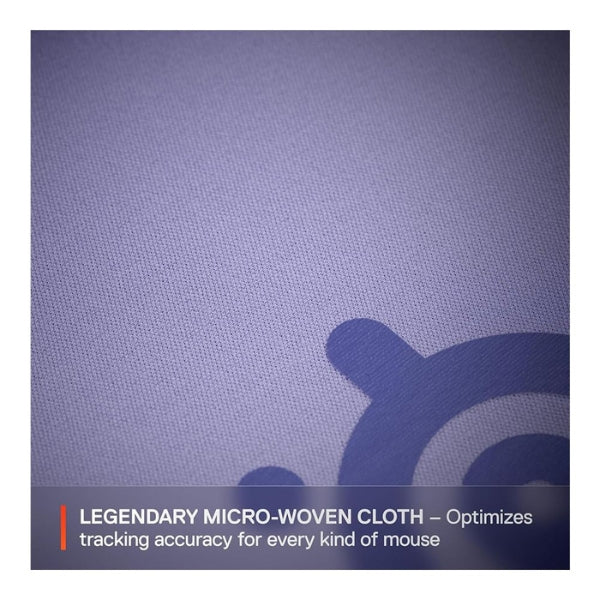 Mousepad - Gaming - SteelSeries - QcK - Cloth - Large - Tela - Base - de - Goma - 63463 - Lavender
