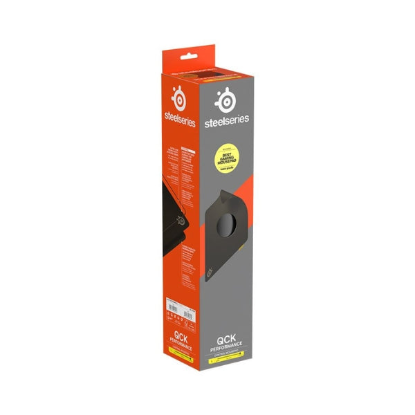 Mousepad - Gaming - SteelSeries - QcK - L - Performance - Balance - Large - Poliéster - Base - de - Goma - Neopreno - Costura - Bajo - Perfil - 63434 - Negro