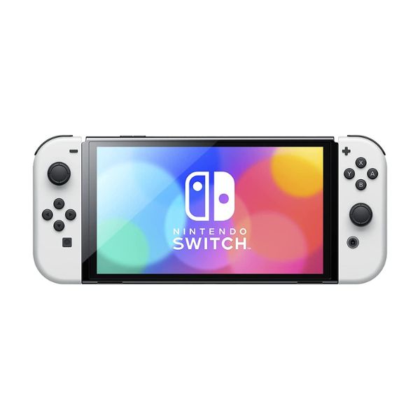 Nintendo-Switch-Oled-Joy-Con-7-64GB-Estuche-MemoriaSD-128GB-Membresia-Online-Blanco-front