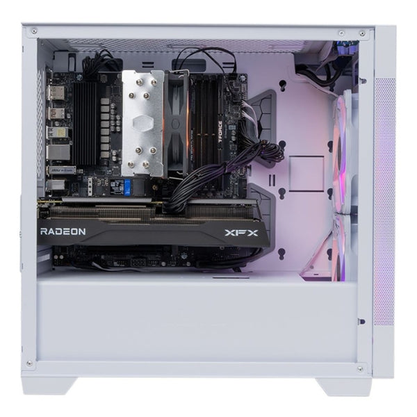 PC - Gaming - PowerSpec - G533 - AMD Ryzen 5 7500X3D - AMD Radeon RX 9060 XT 16GB GDDR6 - 16GB DDR5-6000 - 1TB NVMe SSD - WiFi 6E - Bluetooth 5.3 - Windows 11 Home - Blanco - 007278