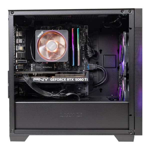 PC - Gaming - PowerSpec - G731 - AMD Ryzen 7 7700X - NVIDIA RTX 5060 Ti 16GB GDDR7 - 32GB DDR5-6000 - 1TB NVMe SSD - WiFi 6E - Bluetooth 5.3 - Windows 11 Home - Negro - 902692
