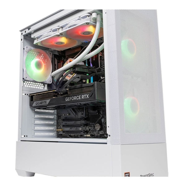 PC - Gaming - PowerSpec - G758 - AMD Ryzen 7 9800X3D - NVIDIA RTX 5070 Ti 16GB GDDR7 - 32GB DDR5-6000 - 2TB NVMe SSD - WiFi 7 - Bluetooth 5.3 - Windows 11 Home - Blanco - 902726