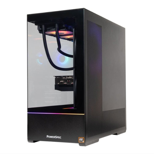 PC - Gaming - PowerSpec - G913 - AMD Ryzen 9 9900X3D - NVIDIA RTX 5080 16GB GDDR7 - 64GB DDR5-6000 - 2TB NVMe SSD - WiFi 7 - Bluetooth 5.4 - Windows 11 Home - Negro - 916445