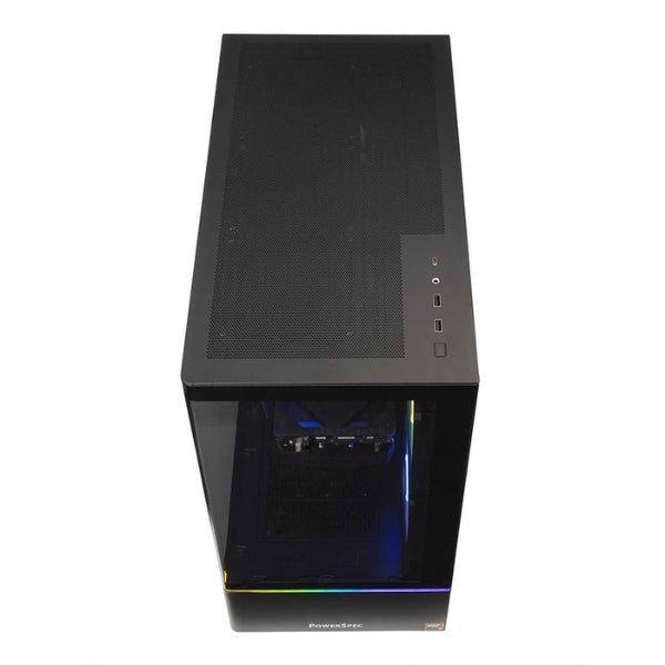 PC - Gaming - PowerSpec - G913 - AMD Ryzen 9 9900X3D - NVIDIA RTX 5080 16GB GDDR7 - 64GB DDR5-6000 - 2TB NVMe SSD - WiFi 7 - Bluetooth 5.4 - Windows 11 Home - Negro - 916445