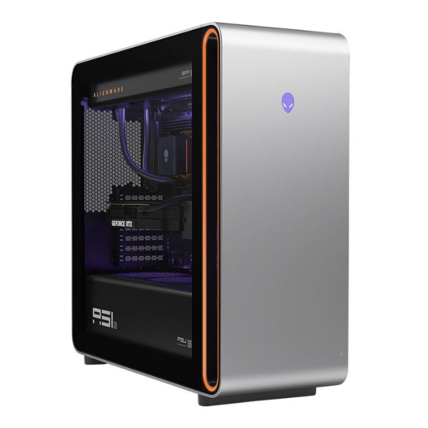 PC Gamer - Alienware - Area-51 AAT2265 - AMD Ryzen 7 9800X3D 8-Core 4.7GHz - NVIDIA GeForce RTX 5080 16GB - 32GB DDR5-6400 - 2TB NVMe SSD - Windows 11 Home - 2.5GbE LAN - WiFi 7 - Gaming Desktop - Silver