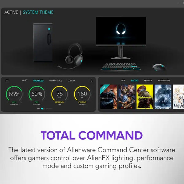 Pc-Gaming-Alienware-Aurora-Intel-Core-Ultra-9-285-(5,6-GHz)-32-GB-DDR5-2-TB-SSD-NVIDIA-GeForce-RTX-5070-12-GB-1000-W-Win-11-Negro
