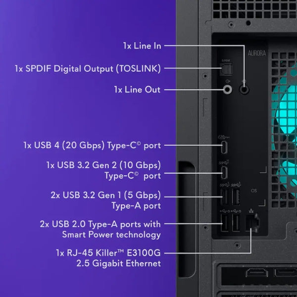 Pc-Gaming-Alienware-Aurora-Intel-Core-Ultra-9-285-(5,6-GHz)-32-GB-DDR5-2-TB-SSD-NVIDIA-GeForce-RTX-5070-12-GB-1000-W-Win-11-Negro