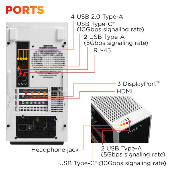 Pc-Gaming-HP-OMEN-35L-AMD-Ryzen-7-8700F-(5,0-GHz)-32-GB-DDR5-1-TB-SSD-NVIDIA-GeForce-RTX-5070-12-GB-850-W-Win-11-Home-Panda-Metal