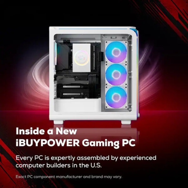 Pc-Gaming-iBUYPOWER-Element-AMD-Ryzen-5-8400F-(4,7-GHz)-16-GB-DDR5-RGB-1-TB-SSD-AMD-Radeon-RX-6500-XT-4GB-600-W-Win-11-Home-White
