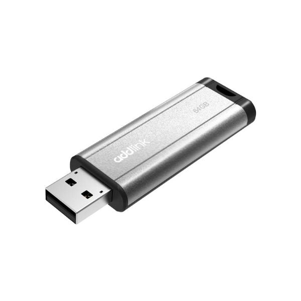 Pendrive-Addlink-U25-64Gb-Usb-2.0-Plateado-AD64GBU25S2-diagonal