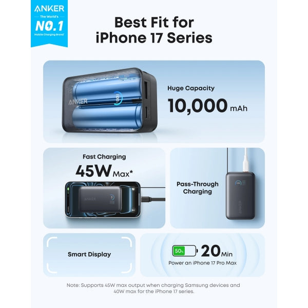 Power-Bank-Anker-Nano-10K-45W-USB-C-Retráctil