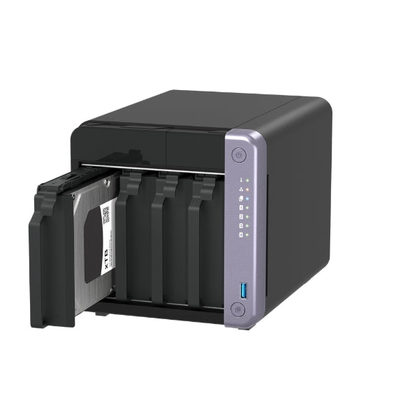 NAS - QNAP - TS-432X-4G - 4 Bahías SATA - 4GB DDR4 - 10GbE SFP+ - 2.5GbE - Torre - Vista