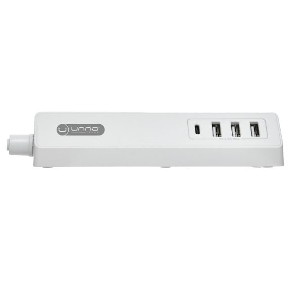 Regleta-Unno-Teckno-6-Tomas-PW5083WT-lateral