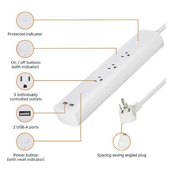 Regleta-con-protector-de-voltaje-funciona-con-Alexa-3-tomas-y-2-puertos-usb-descripcion