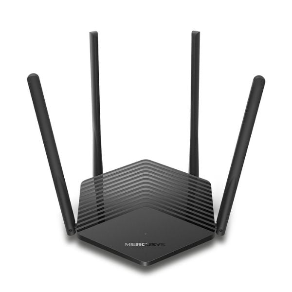 Router-Mercusys-MR60X-WiFI-6-Gigabyte-AX1500-4-antenas-1201-Mbps-en-la-banda-de-5-GHz-y-300-Mbps-en-la-banda-de-2-4-GHz-front