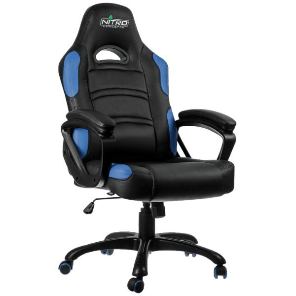 SILLA-GAMING-GAMEMAX-NEGRA-AZUL-diagonal