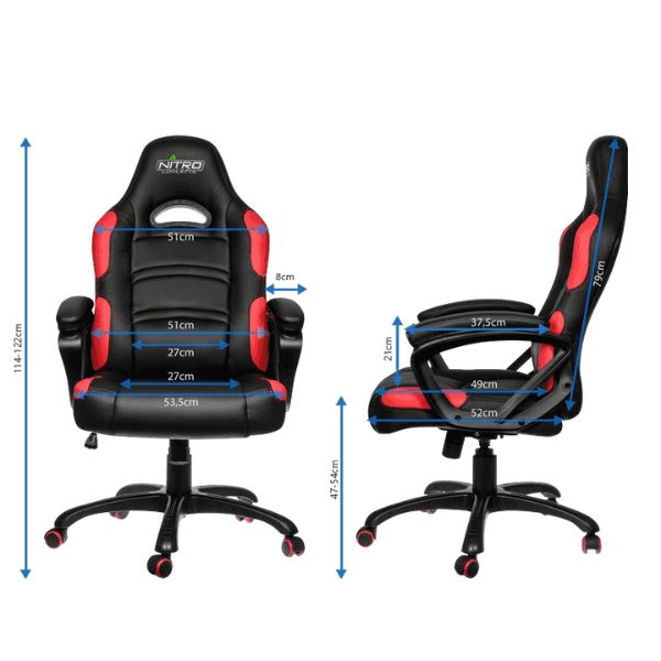 SILLA-GAMING-GAMEMAX-NEGRA-ROJA-size