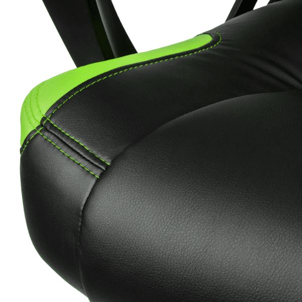 SILLA-GAMING-GAMEMAX-NEGRA-VERDE-asiento