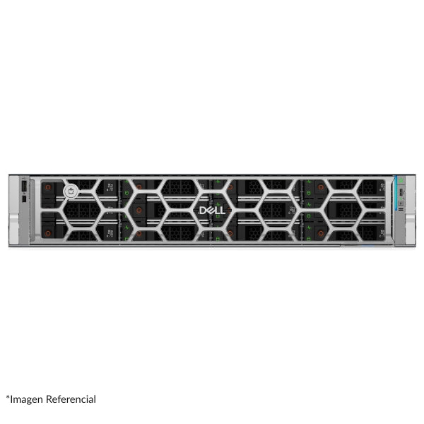 Servidor - Dell PowerEdge R570 - 1x Xeon 6511P - 32GB DDR5 - 2x960GB SSD - H965i - 2U Rack - 12 Bays SASSATA - 1025Gb Red - 1100W