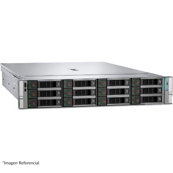 Servidor - Dell PowerEdge R570 - 1x Xeon 6511P - 32GB DDR5 - 2x960GB SSD - H965i - 2U Rack - 12 Bays SASSATA - 1025Gb Red - 1100W
