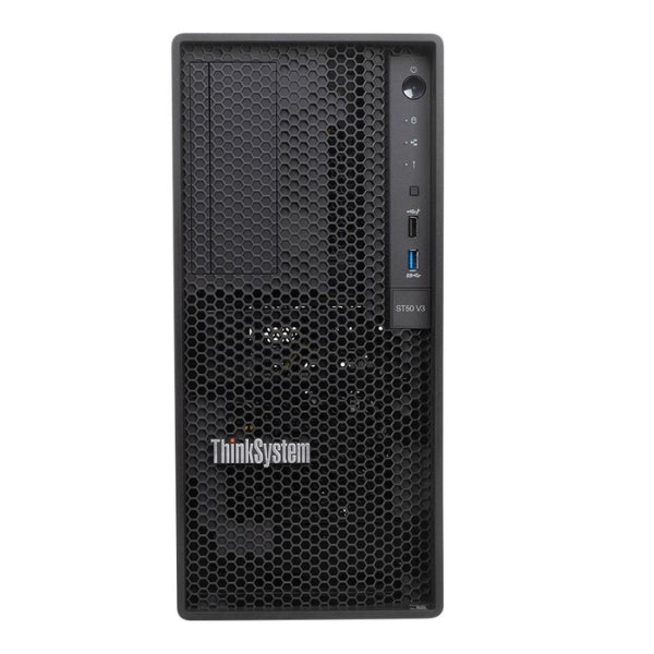 Servidor - Lenovo - ThinkSystem ST50 V3 - Intel Xeon E-2434 3.4GHz - 16GB DDR5 - 10/100/1000 LAN - Expansión PCIe y M.2 - 7DF3A018NA - Negro