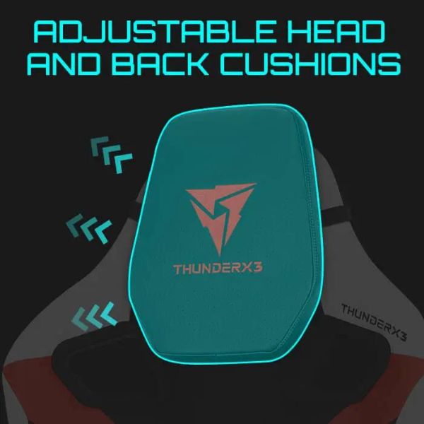 Silla-Gamer-THUNDER-X3-XC3-Color-rojo-blanco-y-negro-2