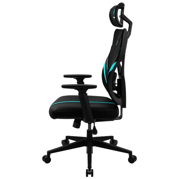 Silla - Gaming - AeroCool - YAMA1 - Ergonomica - Multibloqueo - Reposabrazos Ajustables - Malla y Cuero Sintético - NegroRojo