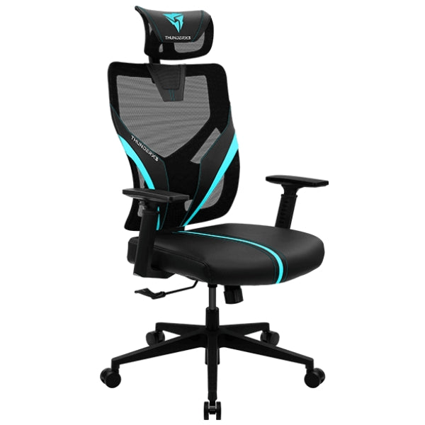 Silla - Gaming - AeroCool - YAMA1 - Ergonomica - Multibloqueo - Reposabrazos Ajustables - Malla y Cuero Sintético - NegroRojo