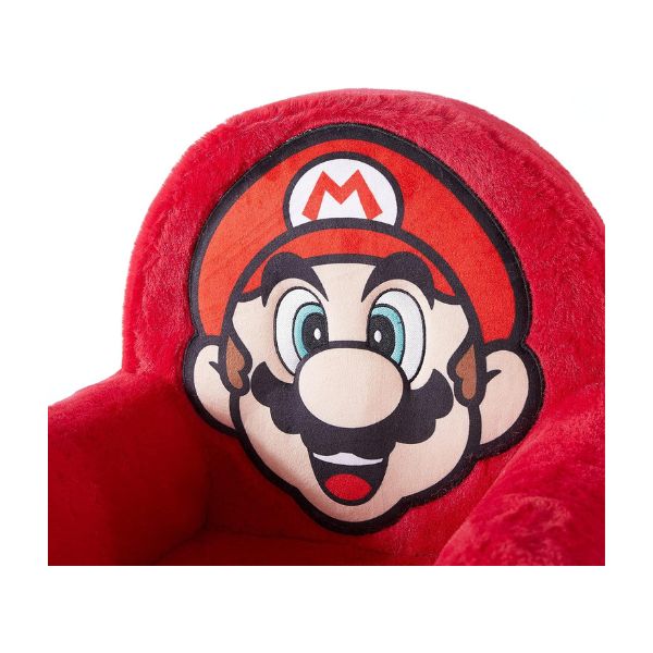 Silla-Idea-Nuova-Espuma-de-Felpa-figurativa-para-ninos-super-mario-logo