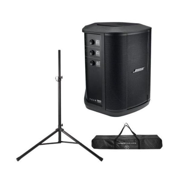 Sistema-de-PA-Inalámbrico-Portátil-Bose-S1-Pro+con-Bluetooth-Soporte-de-Altavoz-Turnstile-Audio