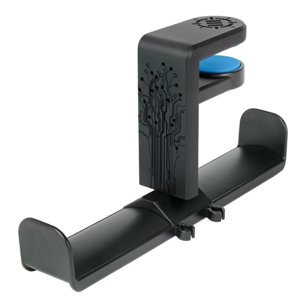 Soporte-Doble-para-Audífonos-Gamer-Accessory-Power-ENHANCE-Clip-On-Desk-Rotación-360-Organizador-de-Cables-ENUNHPD100BKEW-Negro