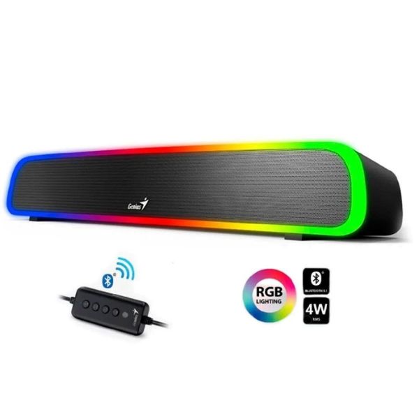 Soundbar-Genius-200BT-Bluetooth-5.1_Cable-audio-USB-y-conector-3.5mm-iluminacion-RGB-4W-last