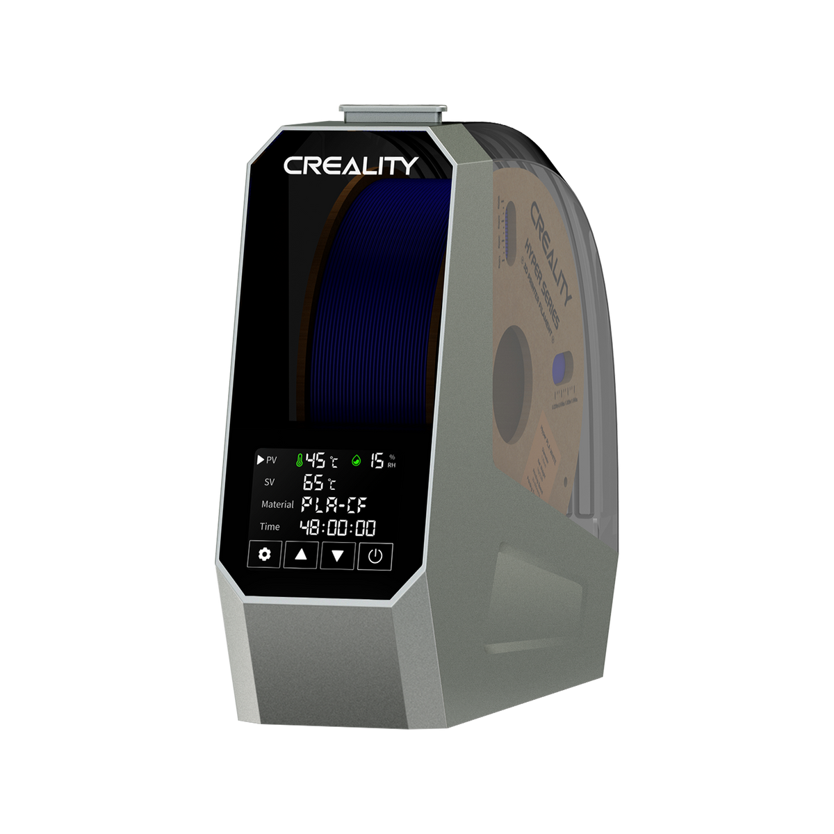 Secador de filamentos Creality Space Pi: seca hasta 12 filamentos con calor de aire 360° PTC, temporizador hasta 48 h y