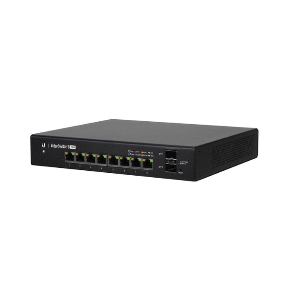 Switch-Ubiquiti-EdgeSwitch-8-Puertos-Gigabit+2-SFP-PoE+ 150W-Gestionable
