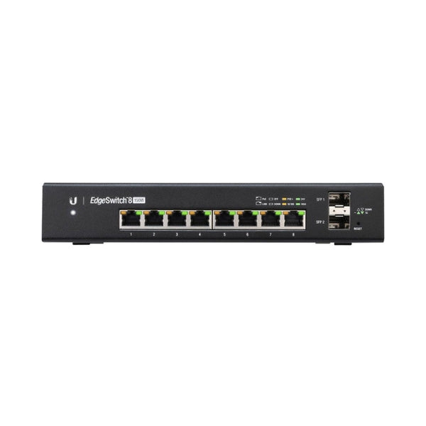 Switch-Ubiquiti-EdgeSwitch-8-Puertos-Gigabit+2-SFP-PoE+ 150W-Gestionable