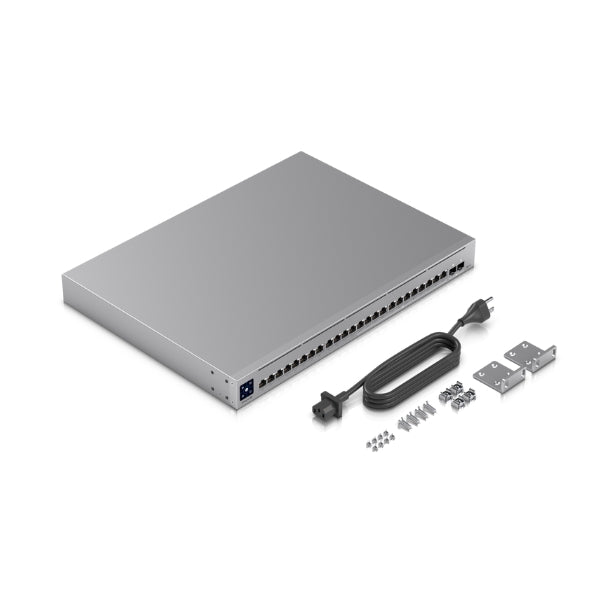 Switch-Ubiquiti-UniFi-Enterprise-24-Puertos-Gigabit-y-2,5G-con-PoE+-10G-SFP+-L3-Rack-1U
