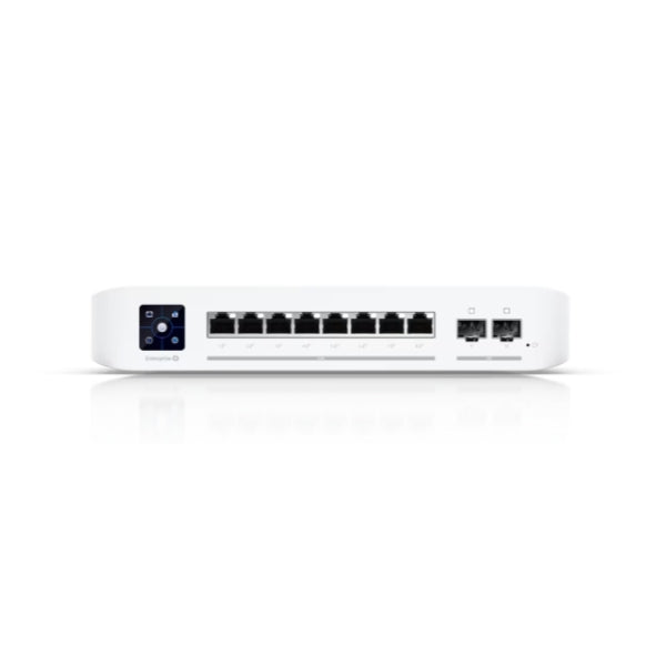 Switch-Ubiquiti-UniFi-Enterprise-8-Puertos-2,5G+2x10GSFP+-L3-PoE+120W-Compacto-NDAA