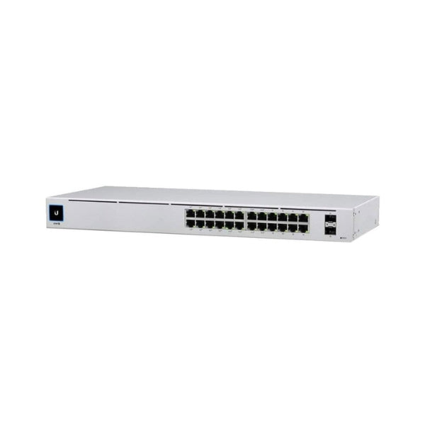 Switch-Ubiquiti-UniFi-USW-24-POE-24-Puertos-1GbE-(16 PoE+)+2 SFP-120WPoE-Rack-1U