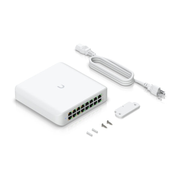 Switch-Ubiquiti-UniFi-USW-LITE-16-POE-16-Puertos-Gigabit-(8-PoE+)-60W-PoE-Conmutador-Gestionado-Lite