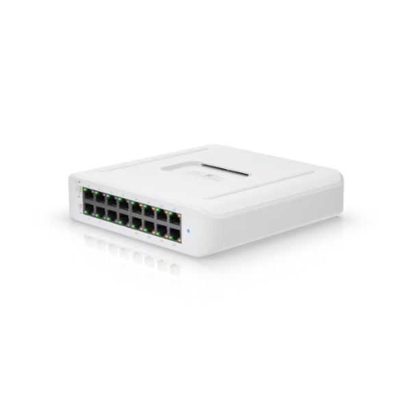 Switch-Ubiquiti-UniFi-USW-LITE-16-POE-16-Puertos-Gigabit-(8-PoE+)-60W-PoE-Conmutador-Gestionado-Lite