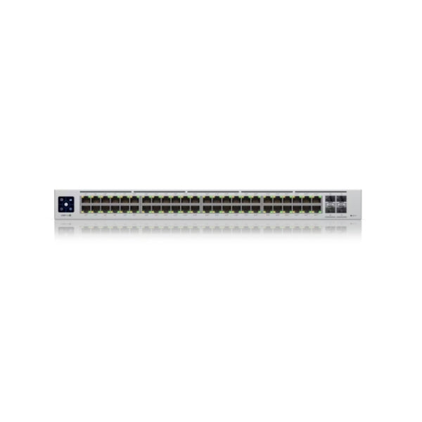 Switch-Ubiquiti-UniFi-USW-PRO-48-POE-48-Puertos-1G-(40 PoE+, 8 PoE++) + 4-SFP+10G-Layer-3-600W-PoE-Montaje-en-Rack